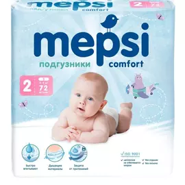 Подгузники Mepsi размер s, 4-9 кг, 72 шт