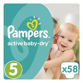 Подгузники Pampers Activ Baby Junior 5 (11-18 кг) 58 шт