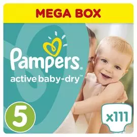 Подгузники Pampers Active Baby-Dry 5 (11-18 кг) 111 шт