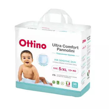 Подгузники-трусики Ottino XL 12+ кг 36 шт