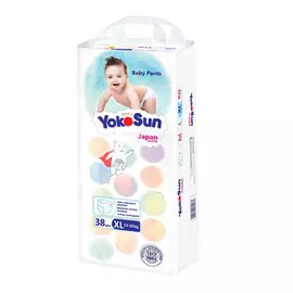 Подгузники-Трусики YokoSun XL 12-20 кг 38 шт