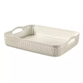 Поднос Curver Knit A4 4,5 л кремовый 35x27x7 см