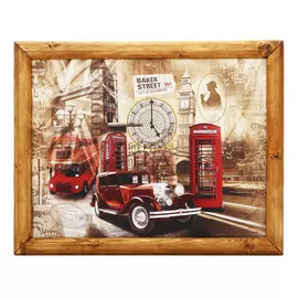 Поднос Genlex Лондон с деревянной рамкой на подушке, размер 400х300 мм