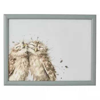 Поднос на подушке Pimpernel совы 44х34х8 см