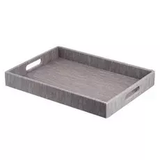 Поднос прямоугольный Togas Грейс серый 50х40
