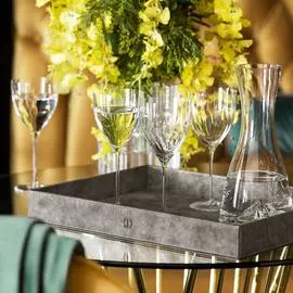 Поднос прямоугольный Togas Данфорд серый 33х45 см