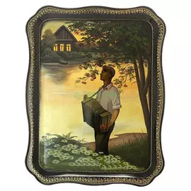 Поднос Жостово в ассортименте 45х36 см (ВХ-7)