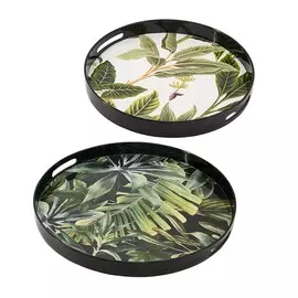 Подносы Glasar наборы 2пр 38x38x4см