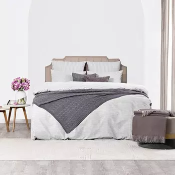 Пододеяльник Medsleep Линдау светло-серый 175х205 см