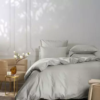 Пододеяльник на молнии Cassia Люкс серый 175х215 см