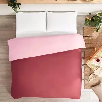 Пододеяльник Ozdilek евро сатин розовый 200x220 см