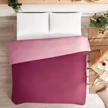 Пододеяльник Ozdilek евро сатин розовый-красный 200x220 см