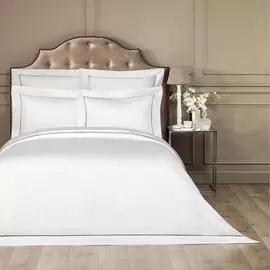 Пододеяльник Togas плаза белый/коричневый 220х240 см