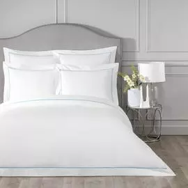 Пододеяльник Togas плаза белый/светло-бирюзовый 260x240