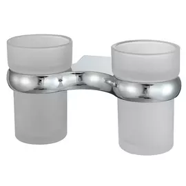 Подстаканник двойной Wasserkraft матовый с серебряным 18,5х11х10,2 см