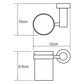 Подстаканник одинарный Wasserkraft хром