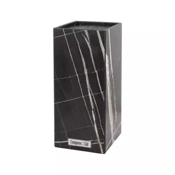 Подставка ComposeEat для кухонных ножей черный мрамор 10х10х23см