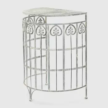 Подставка для цветов Anxi jiacheng приставная металлическая серая 51x35x66 см