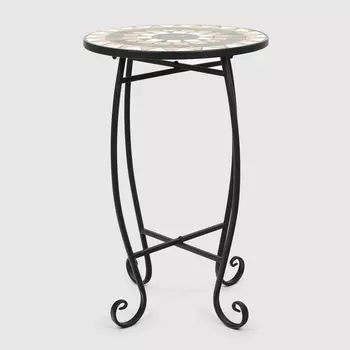 Подставка для цветов Heng Yu с мозаикой Патио серый 30х30х60 см