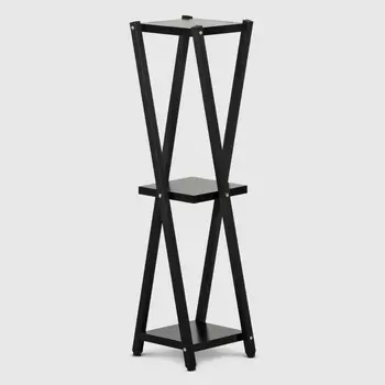 Подставка для цветов YQ Forever черная 30х30х100 см