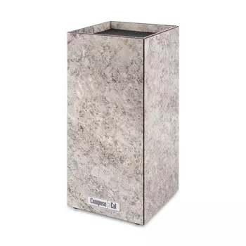 Подставка для кухонных ножей ComposeEat композитная серый мрамор 10х10х23 см