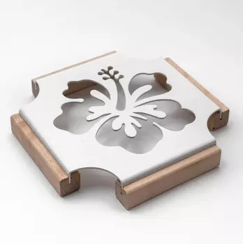 Подставка Gala под горячее белая 18.5х18.5х2.5 см