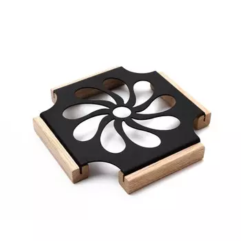 Подставка Gala под горячее черная 18.5х18.5х2.5 см