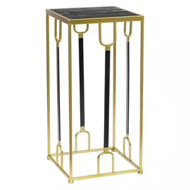 Подставка интерьерная Glasar с черным мрамором 31x31x65см
