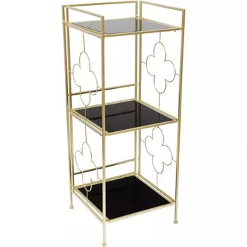 Подставка интерьерная Glasar золотистая 41х41х107 см