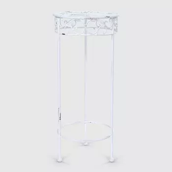 Подставка под кашпо Anxi jiacheng белая 33x69см