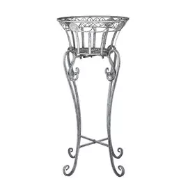 Подставка под кашпо Anxi jiacheng серая 33x66см