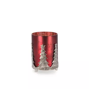 Подсвечник Bizzotto ny parky красный 10х14 см