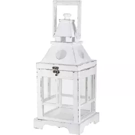 Подсвечник-фонарь Dekor pap белый 18х18х47 см