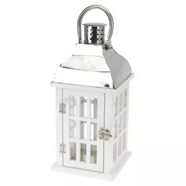 Подсвечник-фонарь Koopman 17х17х43 см белый