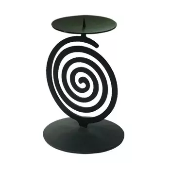 Подсвечник Gala чёрный 10.8х10.5х16.3 см