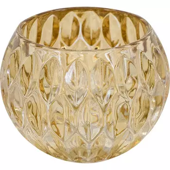 Подсвечник Glasar 15х15х11см бежевый