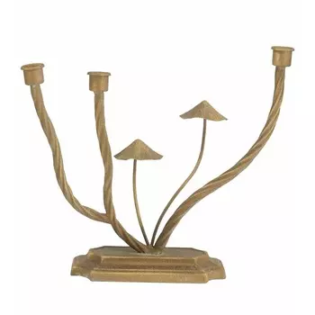 Подсвечник Glasar Грибы 34х11х29 см