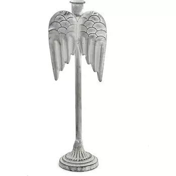 Подсвечник Glasar крылья ангела 11х8х32см