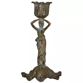 Подсвечник Glasar нимфа 8.5x8.5x15.5 см