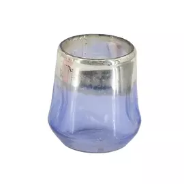 Подсвечник Glasar Синий 10x10x11см