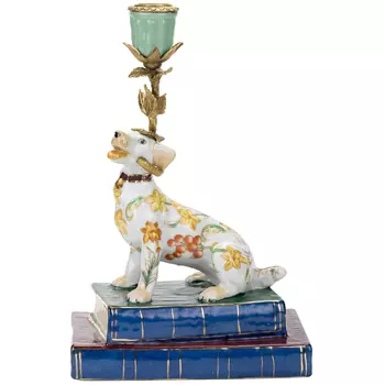 Подсвечник Glasar собачка 2/h0036e 17х11х26 см