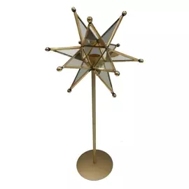 Подсвечник Glasar звезда 18x10x42см