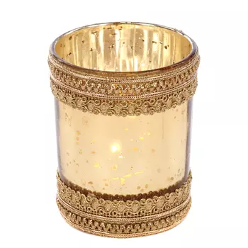 Подсвечник Goodwill deco Trim золотой 10 см