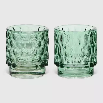 Подсвечник Hakbijl glass д8 см 7 см Зелёный в ассортименте