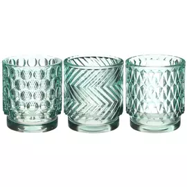 Подсвечник Hakbijl glass голубой в ассортименте 8х7 см