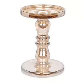 Подсвечник Koopman 11х11х18,5 см янтарный