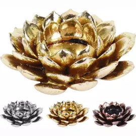 Подсвечник Koopman лотос 12х12х3,5 см в ассортименте