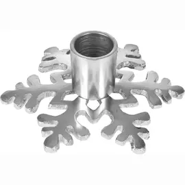 Подсвечник Koopman снежинка 11х11х4 см серебро