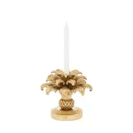 Подсвечник Riverdale palm золотой 23х23х20см