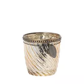 Подсвечник Riverdale swirl золотой 7см